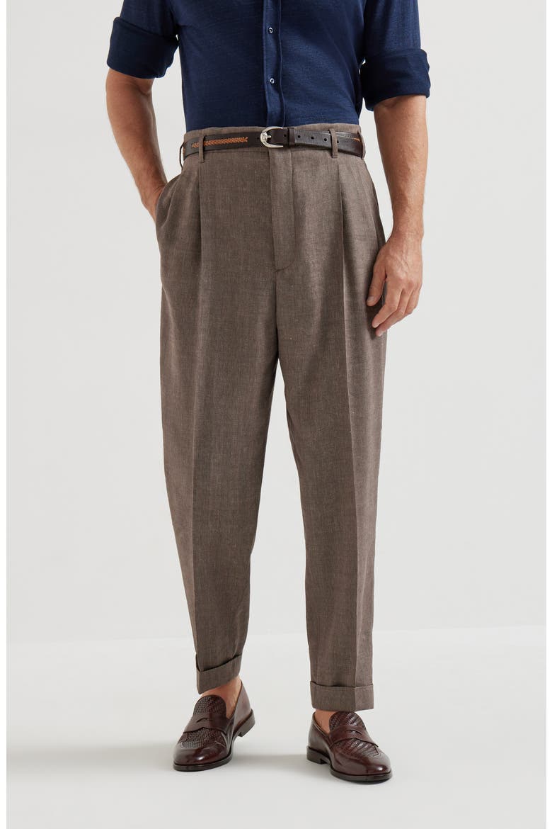 Chevron trousers, Main, color, Hazelnut