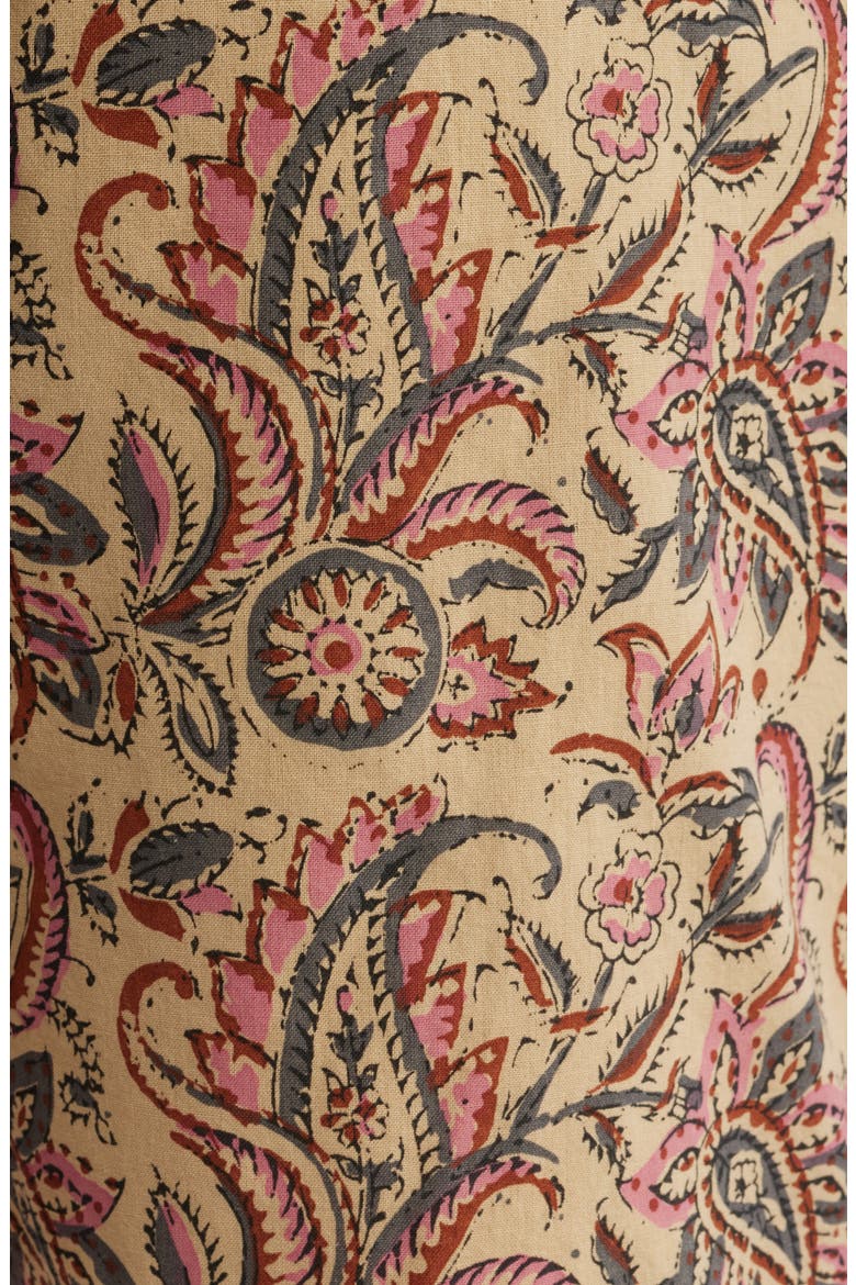 Floral Paisley Flat Front Cotton Shorts, Alternate, color, PAISLEY