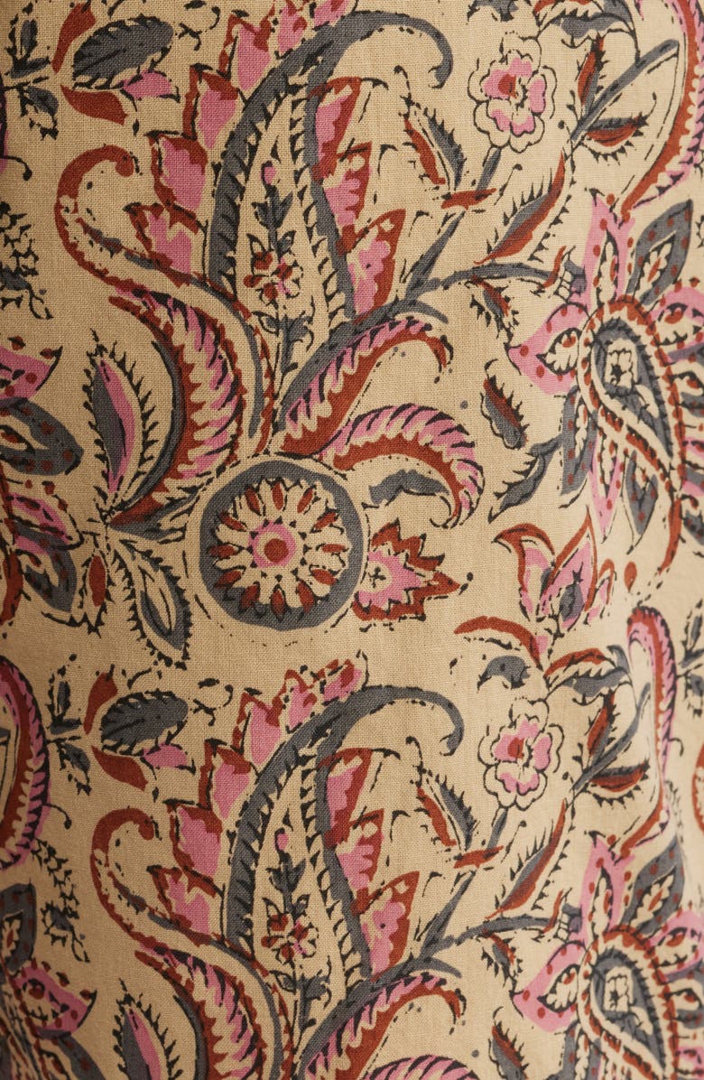 Brooks Brothers Floral Paisley Flat Front Cotton Shorts, Alternate, color, Paisley