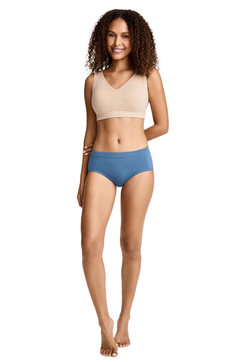 Women's Cotton Stretch Hipster, Alternate, color, Harbor Blue