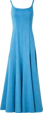 Akris punto Denim Maxi Dress