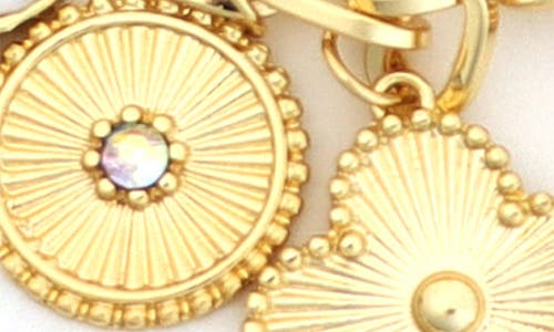 Panacea Clover Charm Necklace In Gold