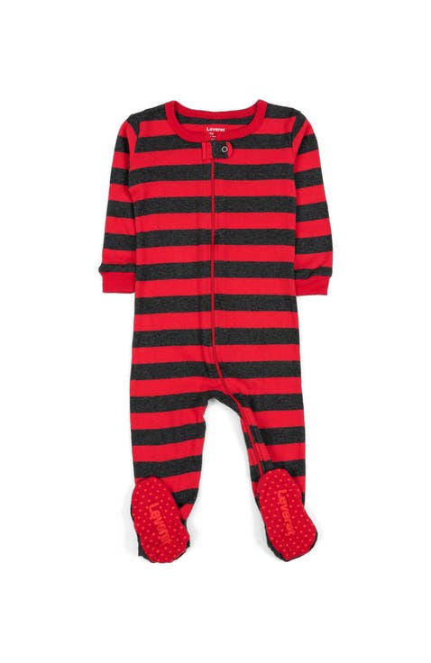 Footed Printed Cotton Pajamas, Solids, Stripes & Tie Dye (Baby)