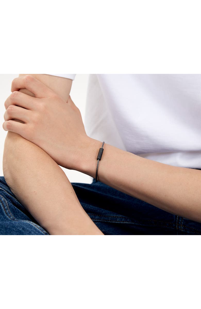 le gramme 7G Brushed Ceramic Cable Bracelet, Alternate, color, 