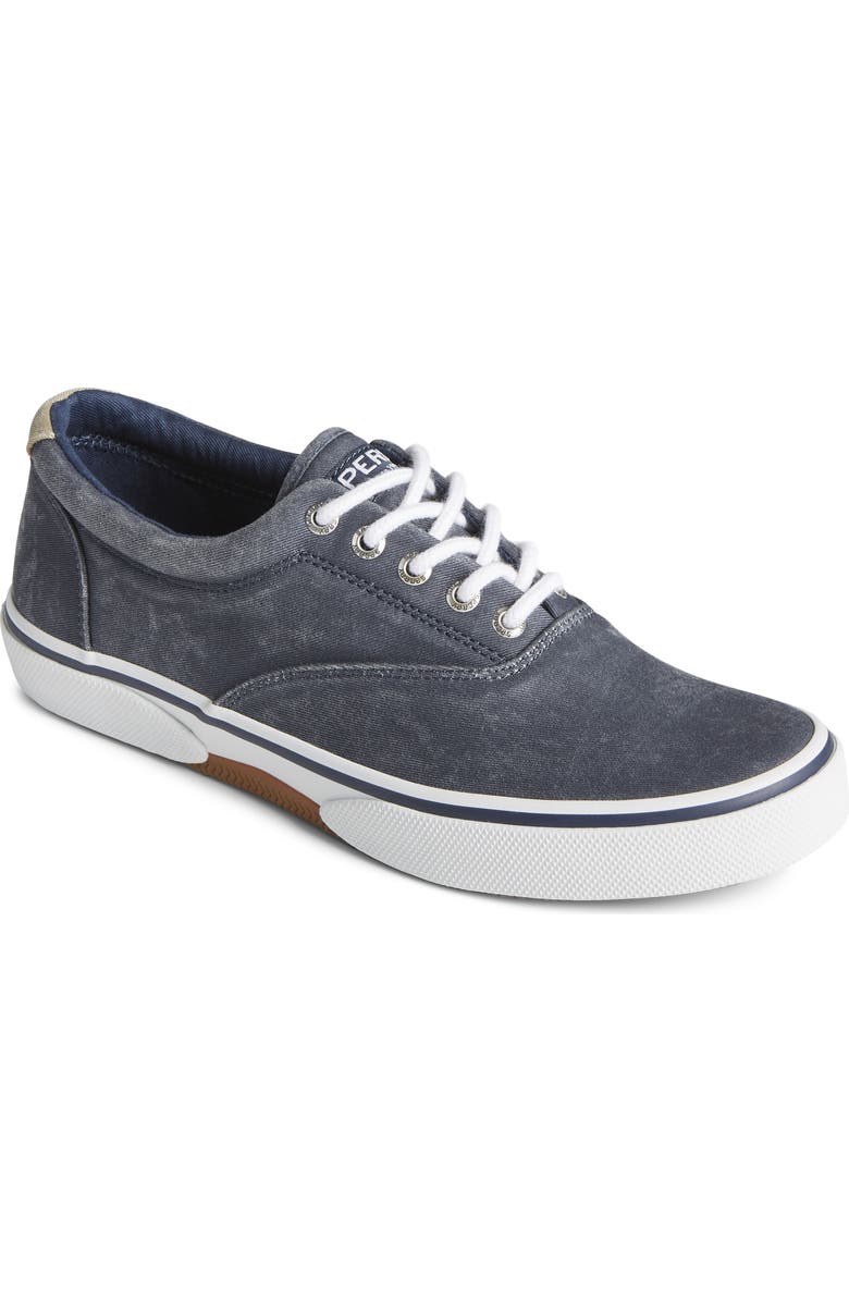 Sperry Halyard CVO Recycled Cotton Sneaker, Main, color, Navy