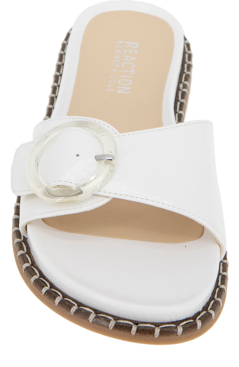Reaction Kenneth Cole Syrena Buckle Slide Sandal, Alternate, color, Ecru