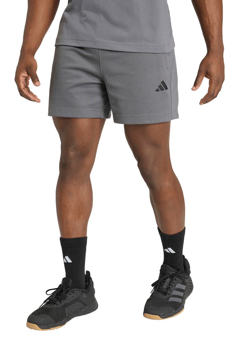 adidas Training Shorts, Main, color, Grey Five