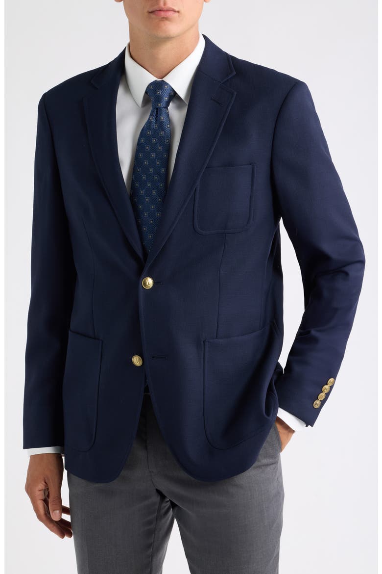 Henrik Wool Sport Coat, Alternate, color, NAVY BASKETWEAVE