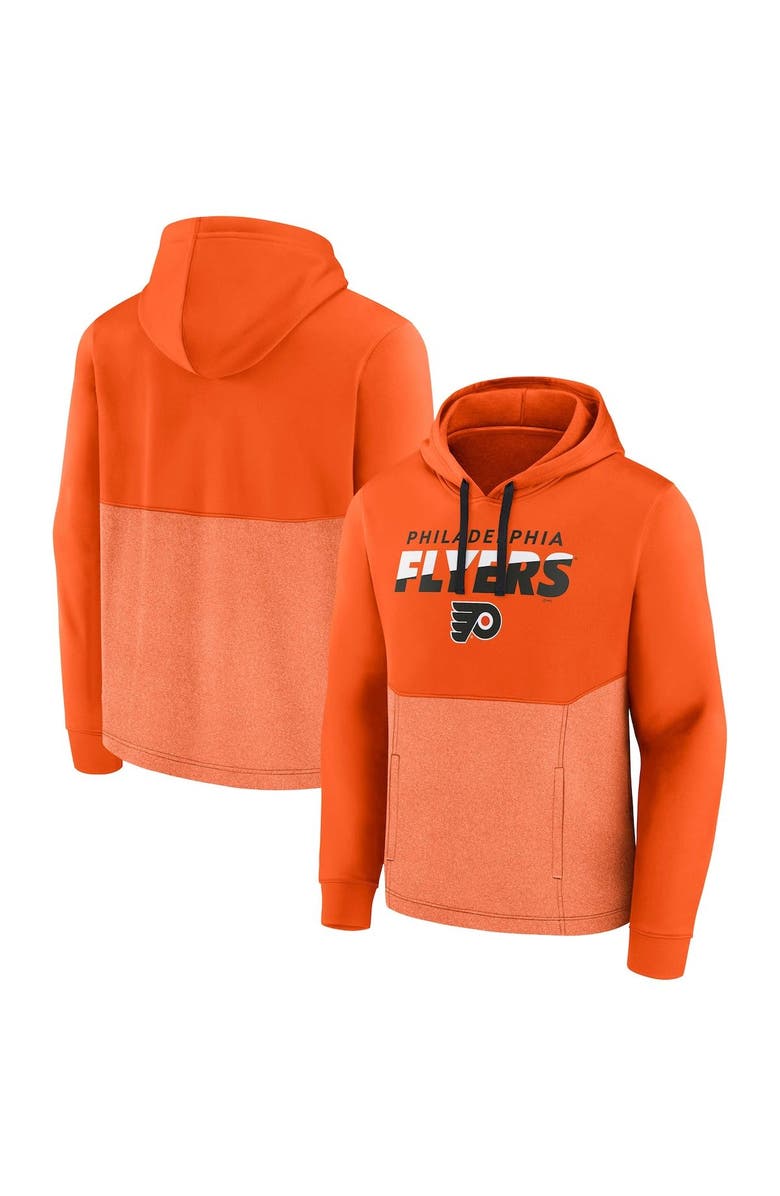 FANATICS Men's Fanatics Branded Orange Philadelphia Flyers Slash Attack Pullover Hoodie, Main, color,