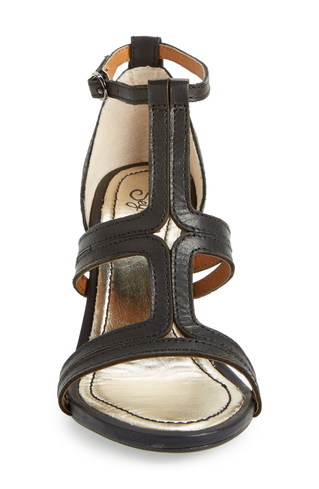 'Constellation' Wedge Sandal, Alternate, color, BLACK