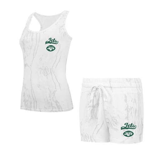 Concepts Sport New York Jets Quartz Hacci Knit Tank Top & Shorts Sleep Set