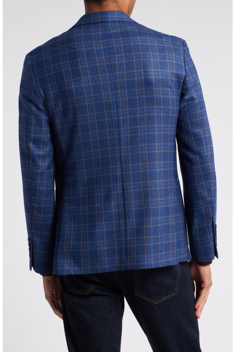 Mazara Plaid Wool Sport Coat, Alternate, color, BLUE MAZARA PLAID