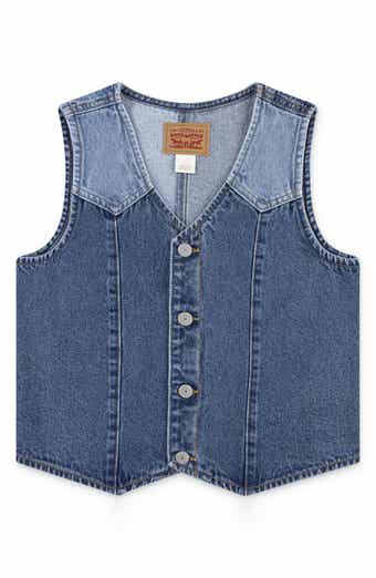 Kids' Colorblock Denim Vest