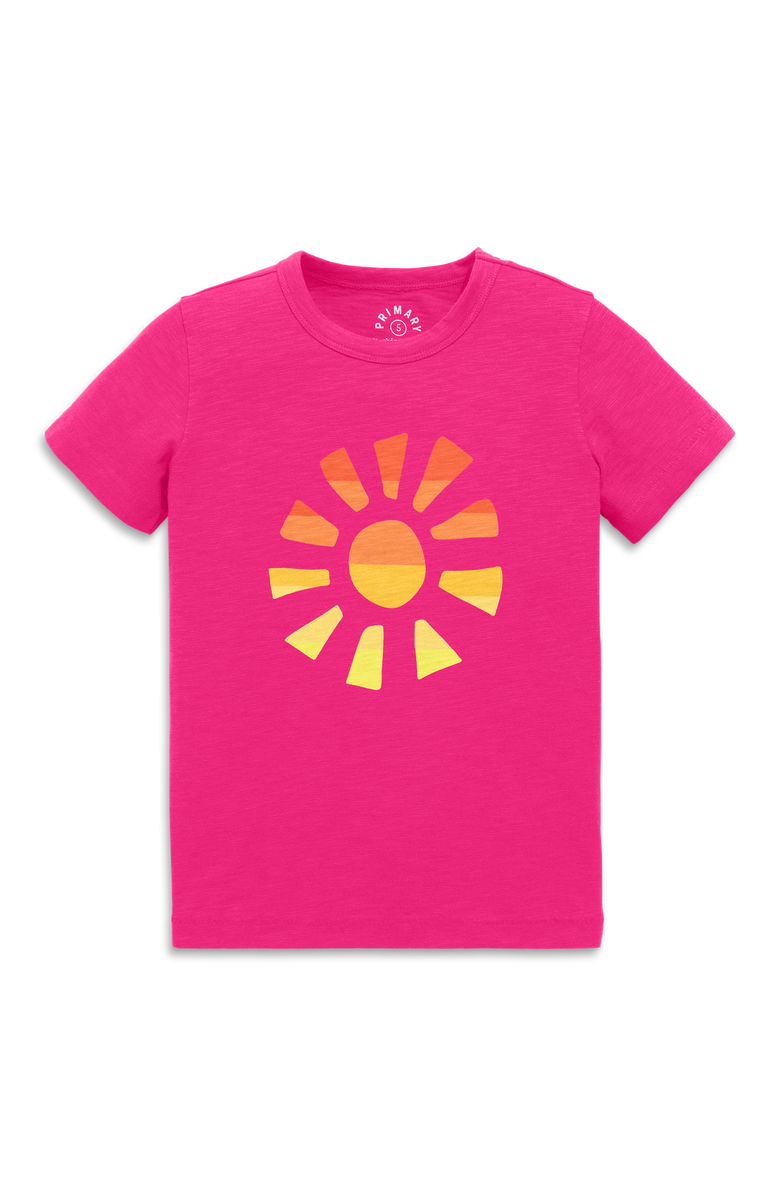 Primary Kids Cutout Sunset Tee, Main, color, Fuchsia