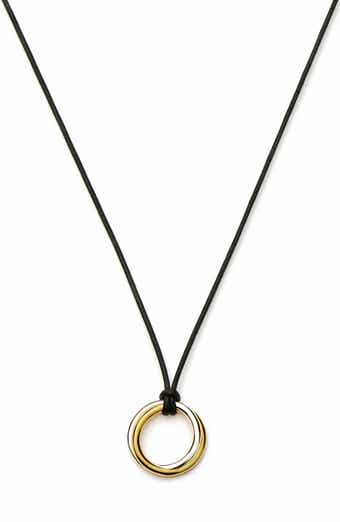 Lucy Williams Entwine Circle Pendant Necklace