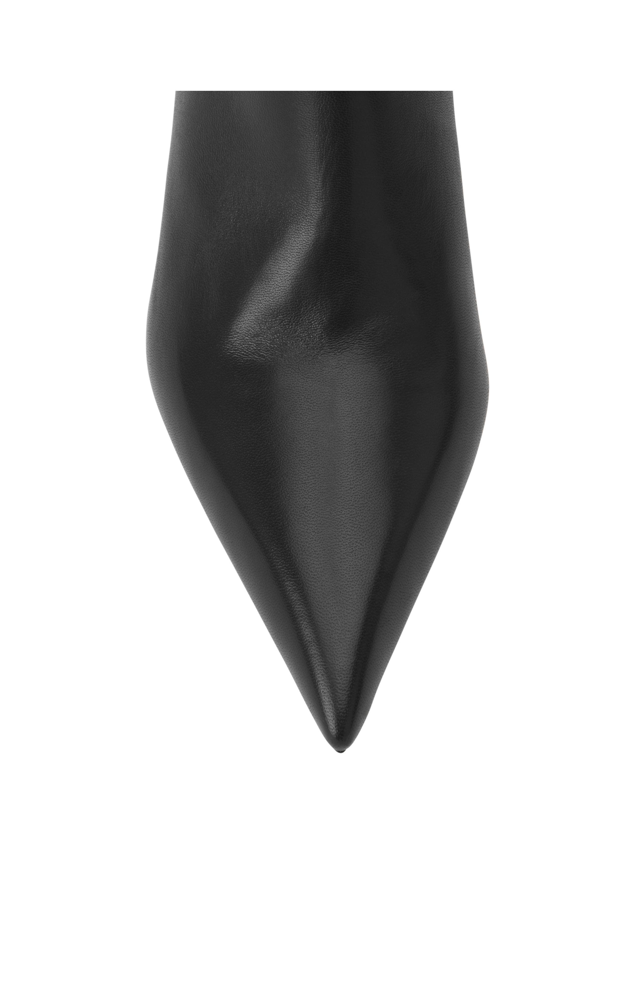 Lanvin Midnight Step Leather Ankle Boot, Alternate, color, Black