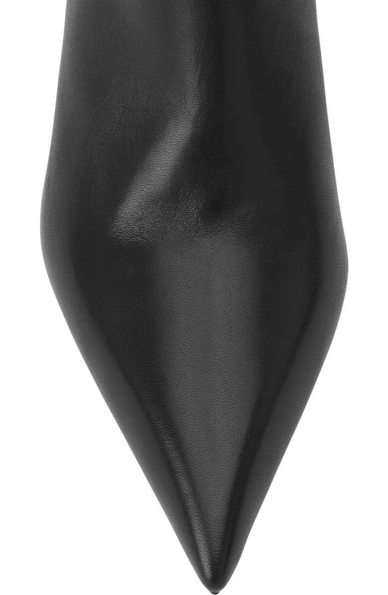 Lanvin Midnight Step Leather Ankle Boot, Alternate, color, Black