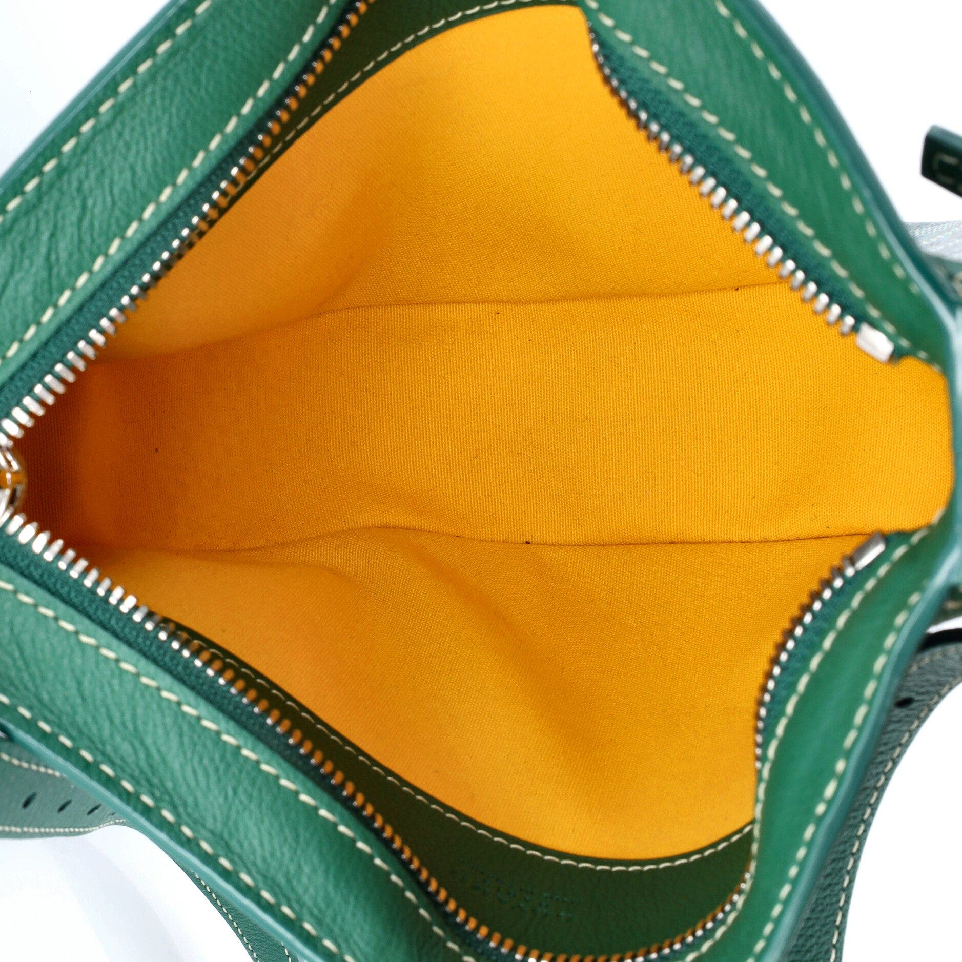 Hirondelle Shoulder Bag Coated Canvas and Leather, Alternate, color, Green