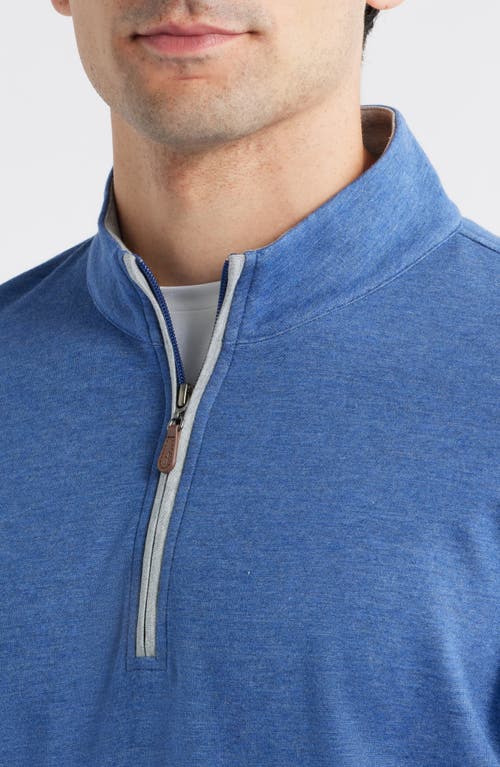 Johnnie-o Sully Quarter Zip Pullover In Blue
