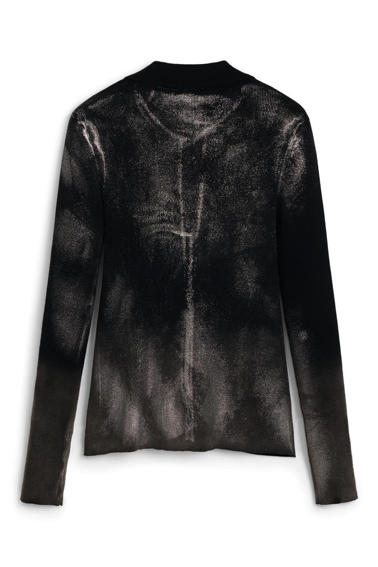 Collar Cardigan, Alternate, color, BLACK