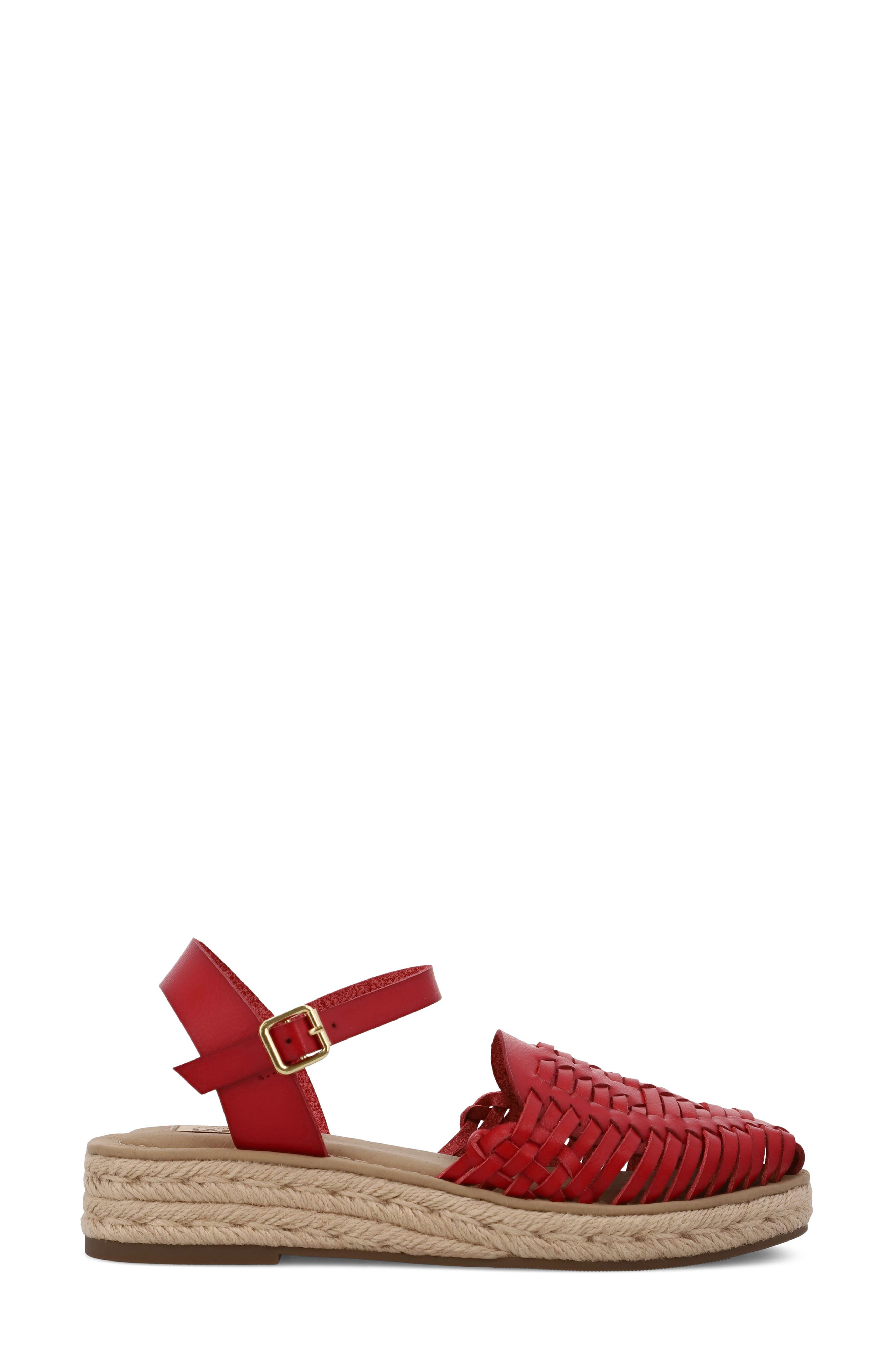 Eshani Ankle Strap Espadrille Sandal, Alternate, color, RED BONANZ