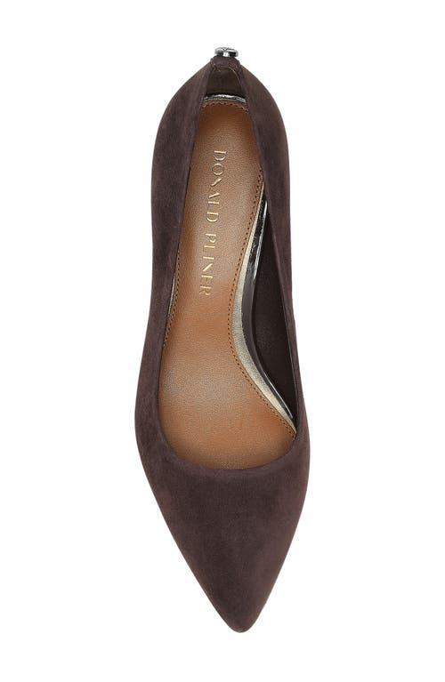 Donald Pliner Women Suzette Dark Brown Suede Dress In Burgundy