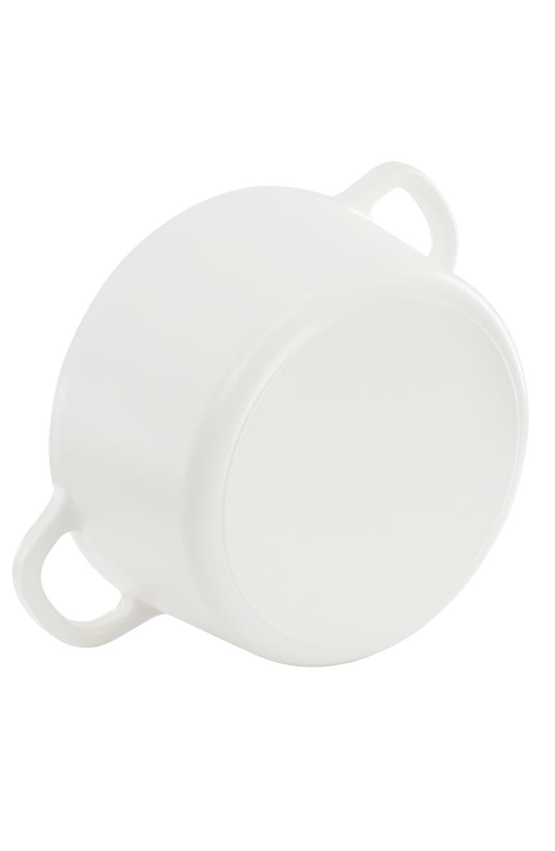Crockpot 5 Quart Round Enameled Cast Iron Dutch Oven with Lid, Alternate, color, White
