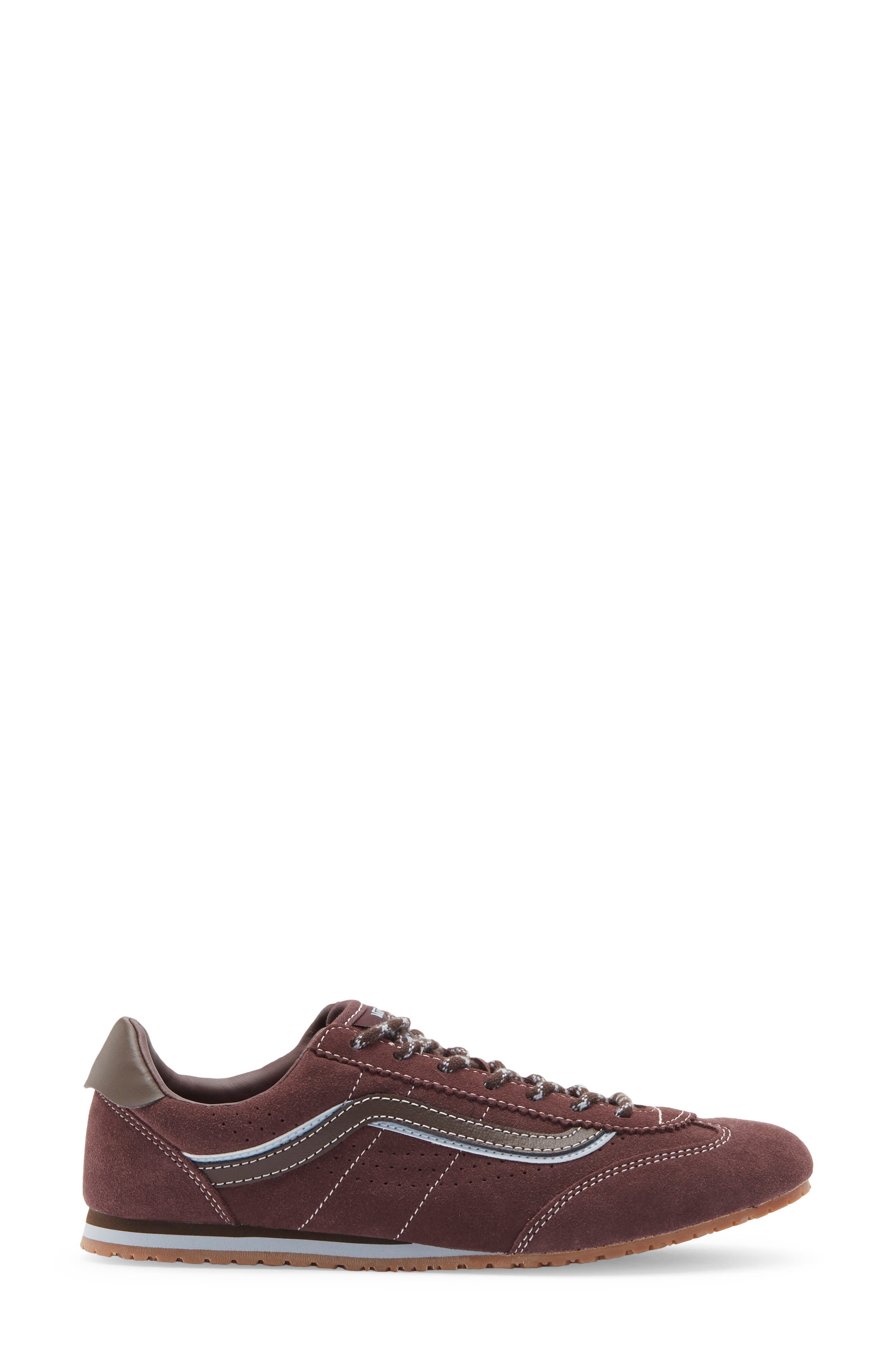 Super Lowpro Leather Sneaker, Alternate, color, LACES PORT BROWN