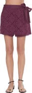 CIEBON Amani Embroidered Eyelet Wrap Skort