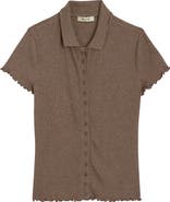 Madewell Cotton Blend Rib Polo