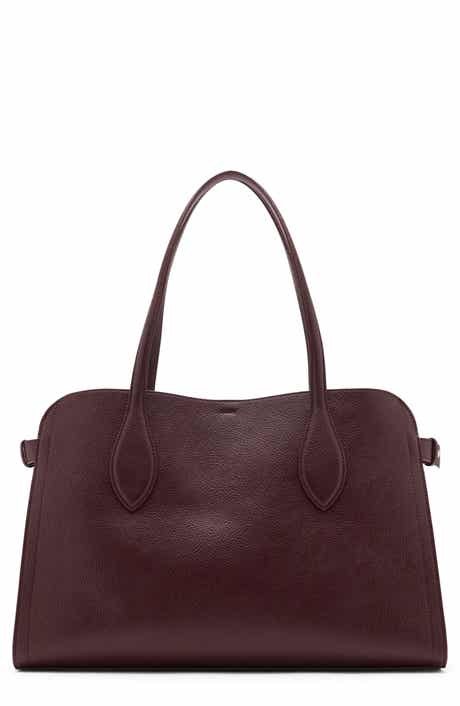 MANGO Medium Pebbled Faux Leather Handbag