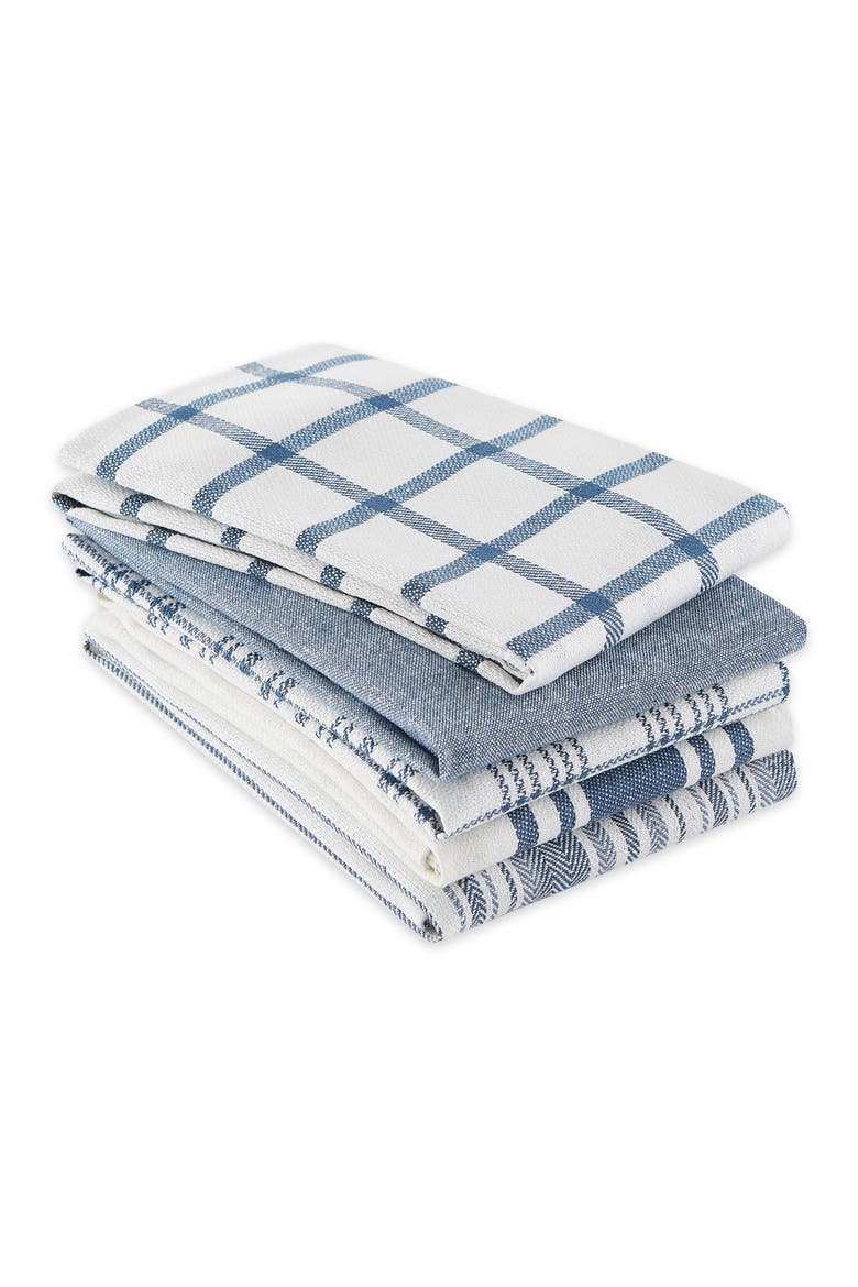 Everyday Mixed Basic Dishtowel Set/5, Alternate, color, Stone Blue