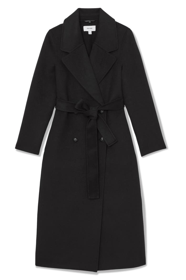 Dorian Wool Blend Coat, Alternate, color, BLACK