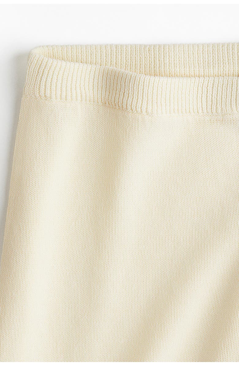 H&M Knitted Shorts, Alternate, color, Cream