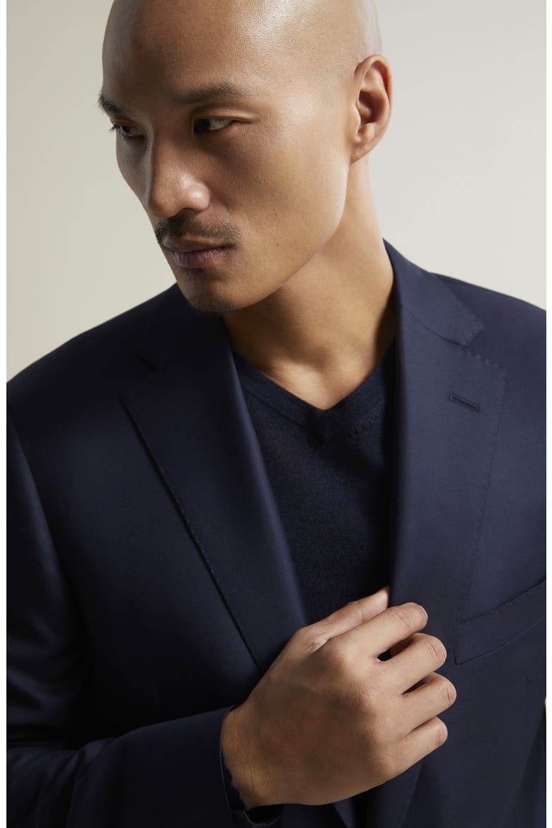Ice Wool Serge Suit, Alternate, color, NAVY