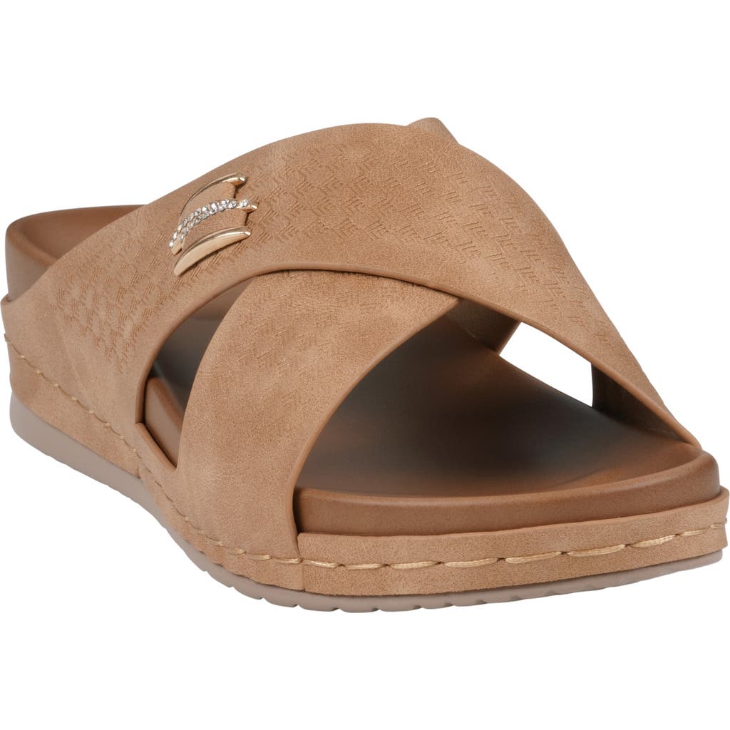 Gc Shoes Carter Comfort Slide Sandal In Tan