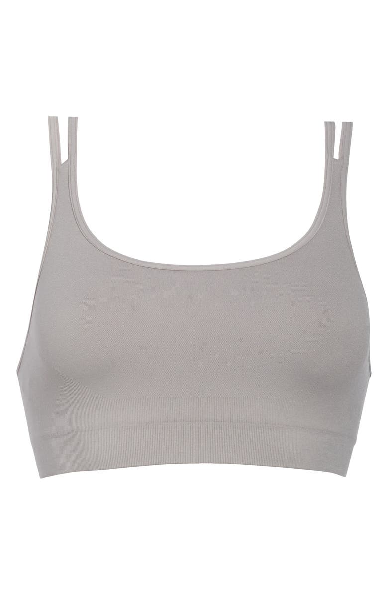Zella Seamless Strappy Sports Bra, Alternate, color, Grey Ultimate