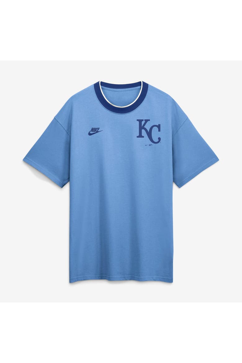 Men's Nike Light Blue Kansas City Royals Cooperstown Collection Ringer T-Shirt, Alternate, color, Light Blue