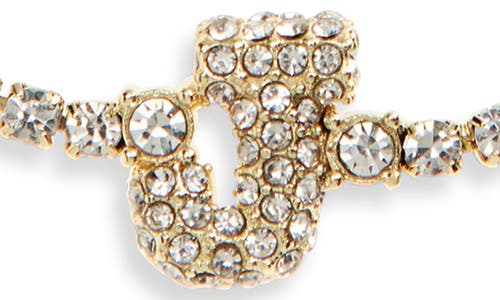 Baublebar Initial Tennis Slider Bracelet In Gold J