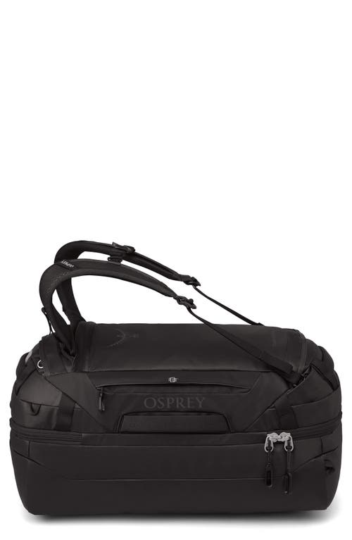 Osprey Transporter 44-liter Squffel Duffle Luggage In Raven Black/black