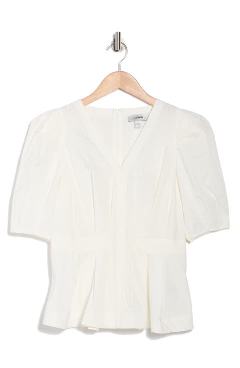 V-Neck Puff Sleeve Top