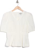 JASON WU V-Neck Puff Sleeve Top