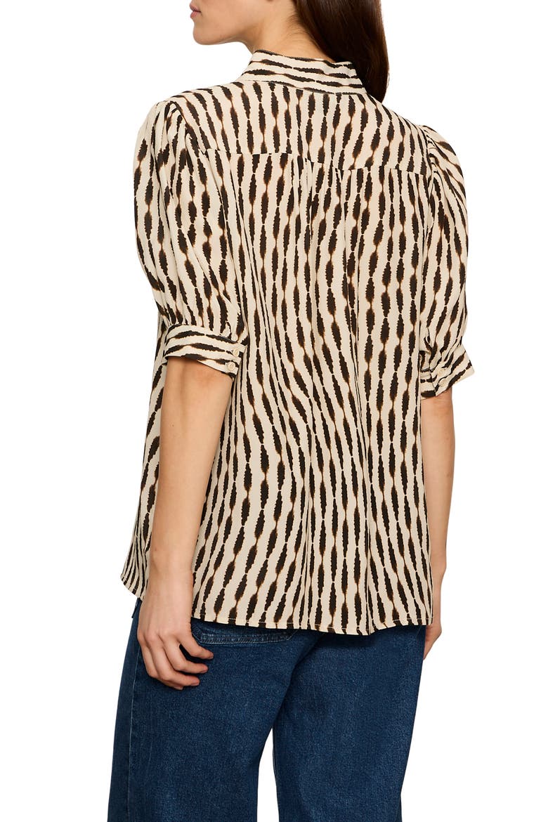 Eden Print Top, Alternate, color, INKBLOT WHITE