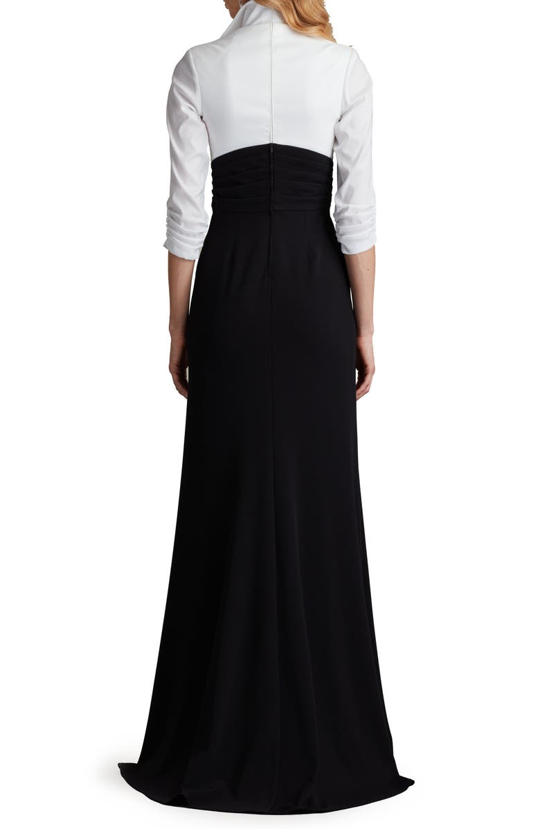 Tadashi Shoji Mixed Media Gown, Alternate, color,