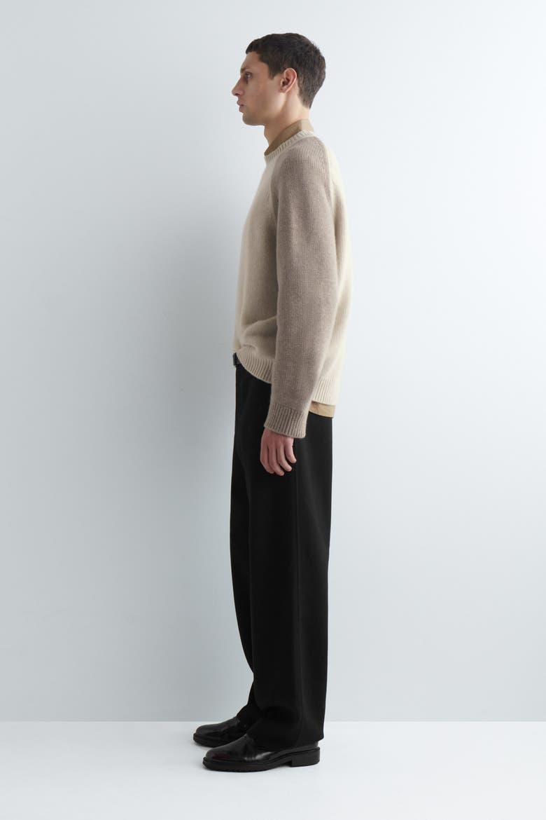 Colour-Block Cashmere Sweater, Alternate, color, BEIGE / TAUPE