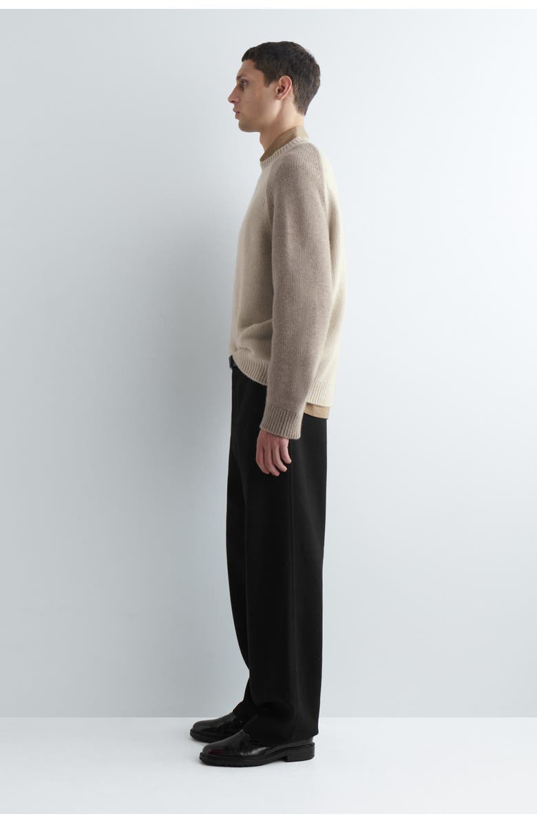 COS Colour-Block Cashmere Sweater, Alternate, color, Beige / Taupe