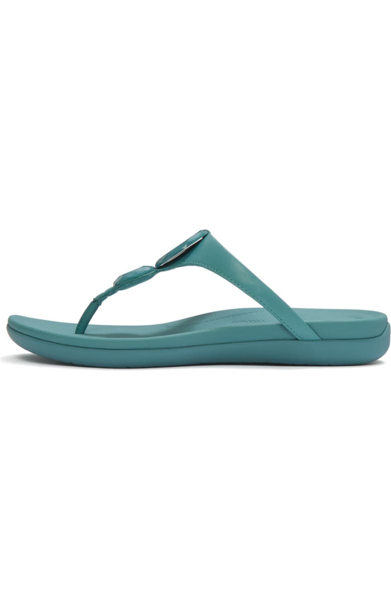 FitFlop Solay Glossy-Disc TP Sandal, Alternate, color, Teal