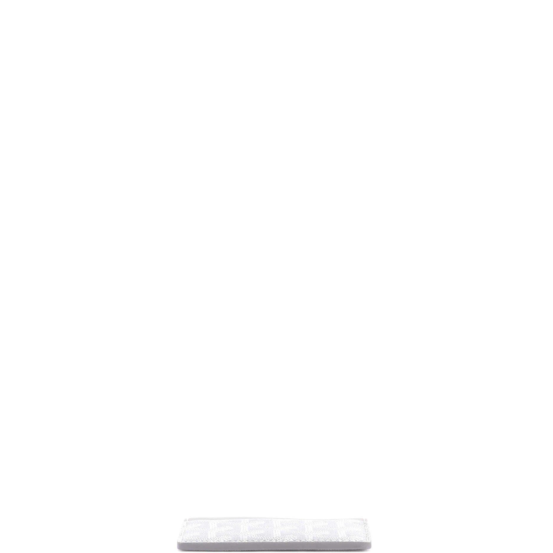 Saint Sulpice Card Holder Coated Canvas, Alternate, color, Grey