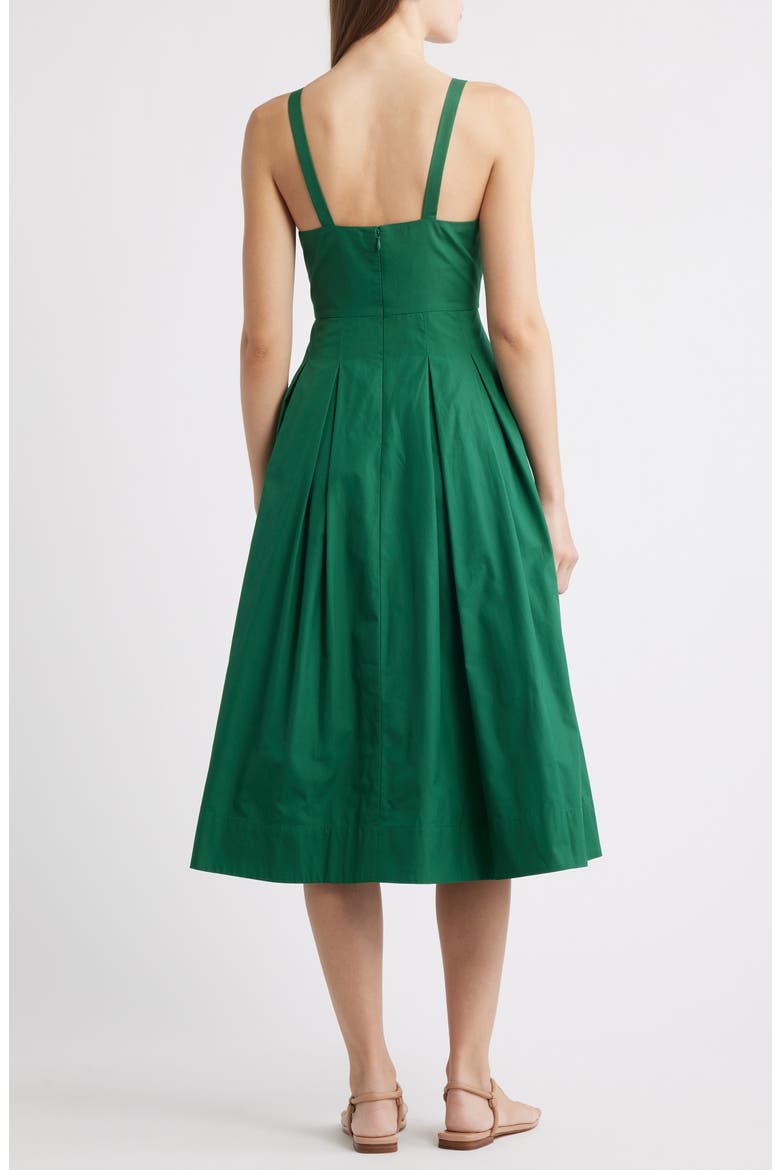 Abby Cotton Poplin Dress, Alternate, color, MALACHITE