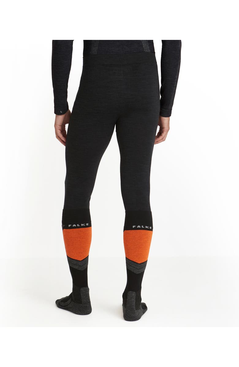 Falke Wool Tech 3/4 Base Layer Bottom, Alternate, color, Black